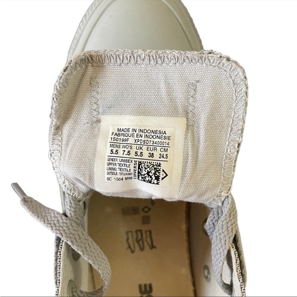 𝅺CONVERSE All Star Ox Mirage Gray Sneakers UNISEX Sneakers ~ Size: 5.5/7.5​ - Picture 4 of 5